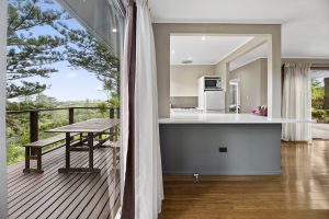 Deluxe Two Bedroom Deck and Kitchen